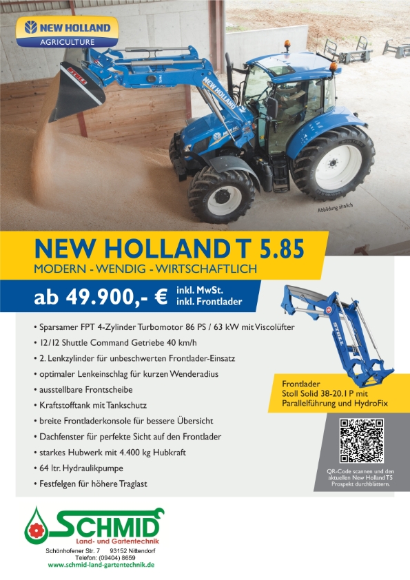 New Holland Aktion T5.85